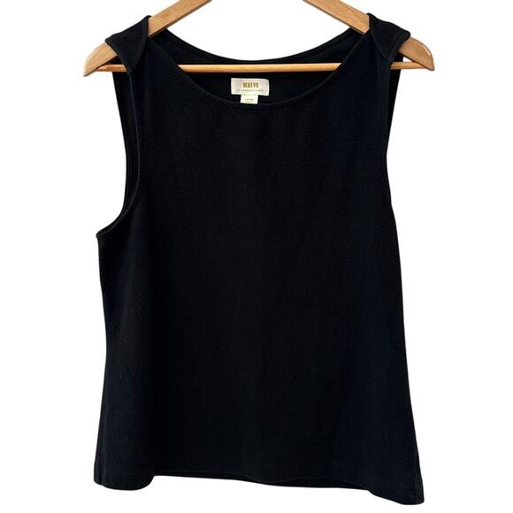 Anthropologie‎ Maeve Sleeveless Textured Stretchy Top Black Size Large - Picture 4 of 8